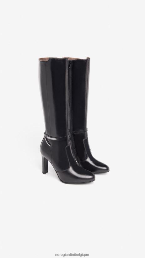 chaussure être NeroGiardini femmes art. i308744de bottes en cuir noir F2F08N264