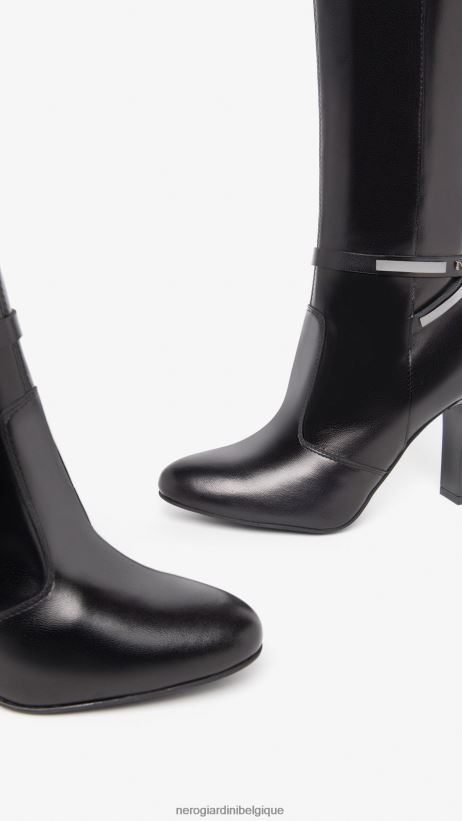 chaussure être NeroGiardini femmes art. i308744de bottes en cuir noir F2F08N264