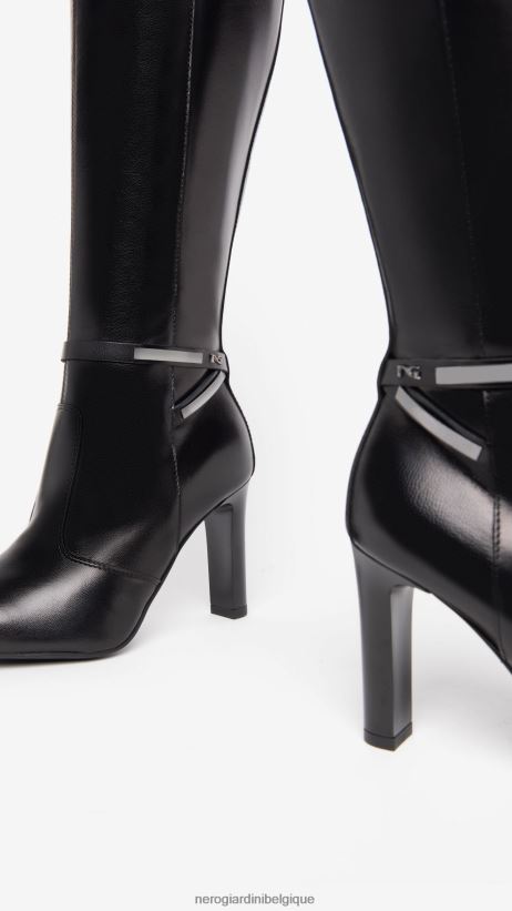 chaussure être NeroGiardini femmes art. i308744de bottes en cuir noir F2F08N264