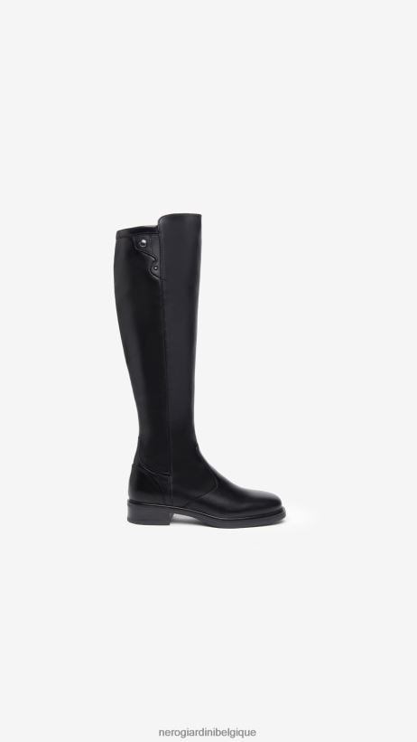 chaussure être NeroGiardini femmes art. i308813d bottes en cuir noir F2F08N259