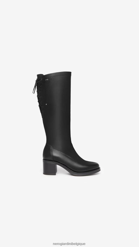 chaussure être NeroGiardini femmes art. i308821d bottes en cuir noir F2F08N241