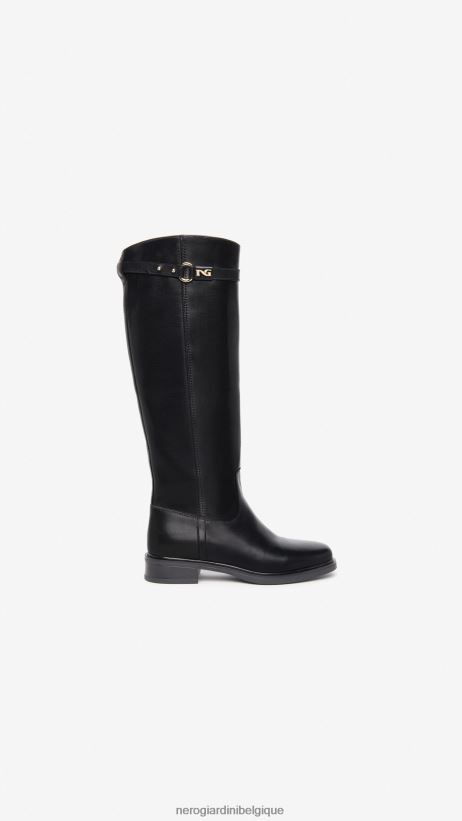 chaussure être NeroGiardini femmes art. i308850d bottes en cuir noir F2F08N244