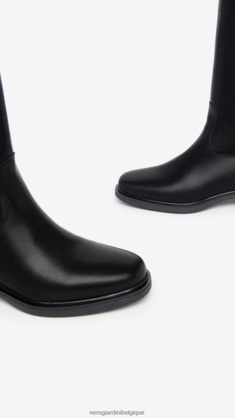 chaussure être NeroGiardini femmes art. i308850d bottes en cuir noir F2F08N244
