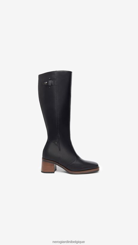 chaussure être NeroGiardini femmes art. i308860d bottes en cuir noir F2F08N258