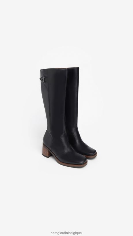 chaussure être NeroGiardini femmes art. i308860d bottes en cuir noir F2F08N258
