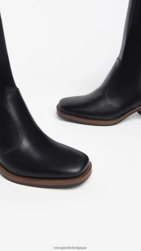 chaussure être NeroGiardini femmes art. i308860d bottes en cuir noir F2F08N258