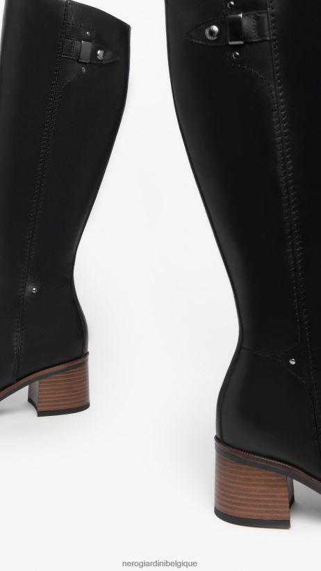 chaussure être NeroGiardini femmes art. i308860d bottes en cuir noir F2F08N258