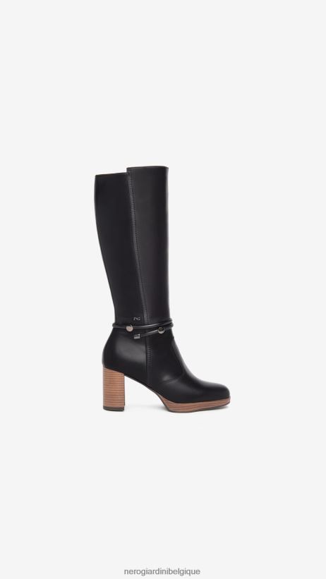 chaussure être NeroGiardini femmes art. i308880d bottes en cuir noir F2F08N243