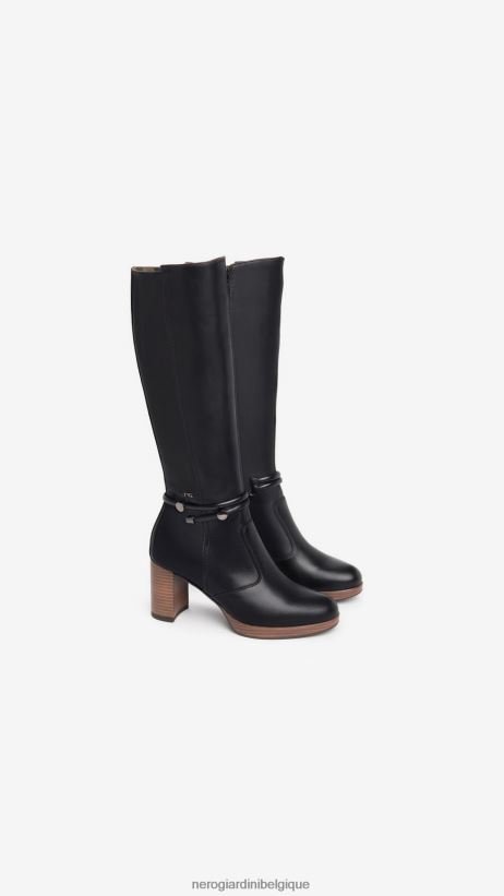 chaussure être NeroGiardini femmes art. i308880d bottes en cuir noir F2F08N243