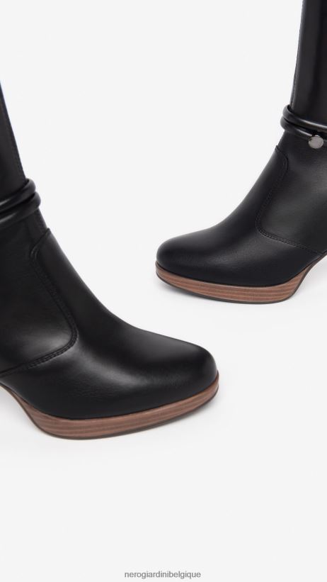 chaussure être NeroGiardini femmes art. i308880d bottes en cuir noir F2F08N243