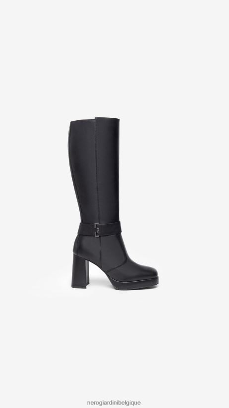 chaussure être NeroGiardini femmes art. i308930d bottes en daim noir F2F08N250