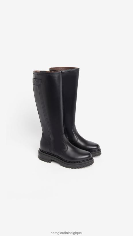 chaussure être NeroGiardini femmes art. i308956d bottes en cuir noir F2F08N242