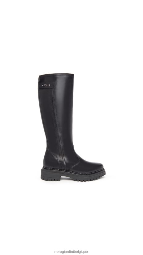 chaussure être NeroGiardini femmes art. i308956d bottes en cuir noir F2F08N242