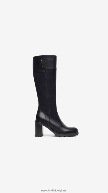 chaussure être NeroGiardini femmes art. i308982d bottes en cuir noir F2F08N255