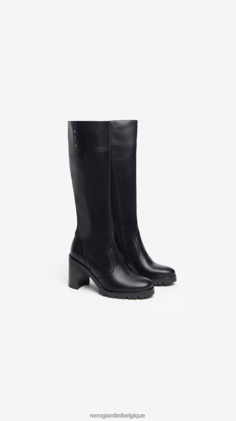 chaussure être NeroGiardini femmes art. i308982d bottes en cuir noir F2F08N255