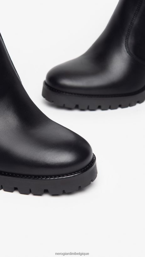 chaussure être NeroGiardini femmes art. i308982d bottes en cuir noir F2F08N255