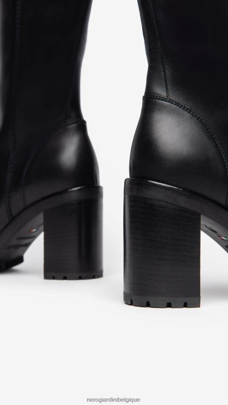 chaussure être NeroGiardini femmes art. i308982d bottes en cuir noir F2F08N255
