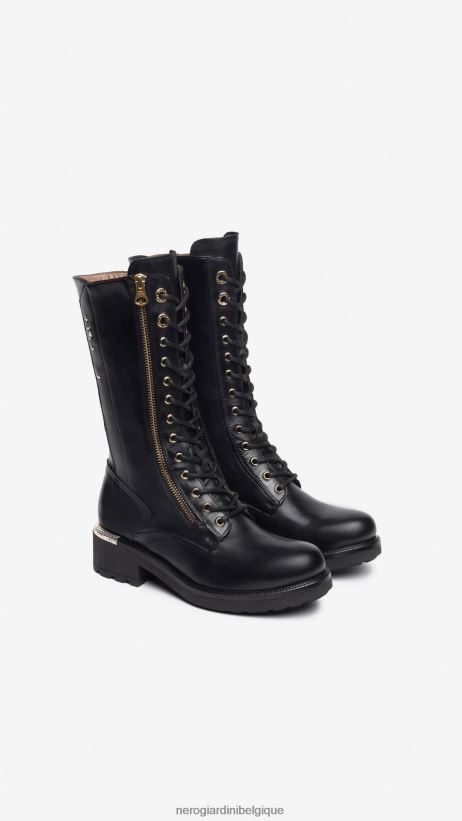 chaussure être NeroGiardini femmes art. i308991d bottes en cuir noir F2F08N249