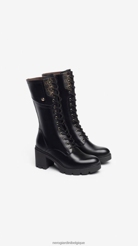 chaussure être NeroGiardini femmes art. i309017d bottes en cuir noir F2F08N263