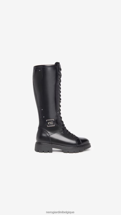 chaussure être NeroGiardini femmes art. i309063d bottes en cuir noir F2F08N248
