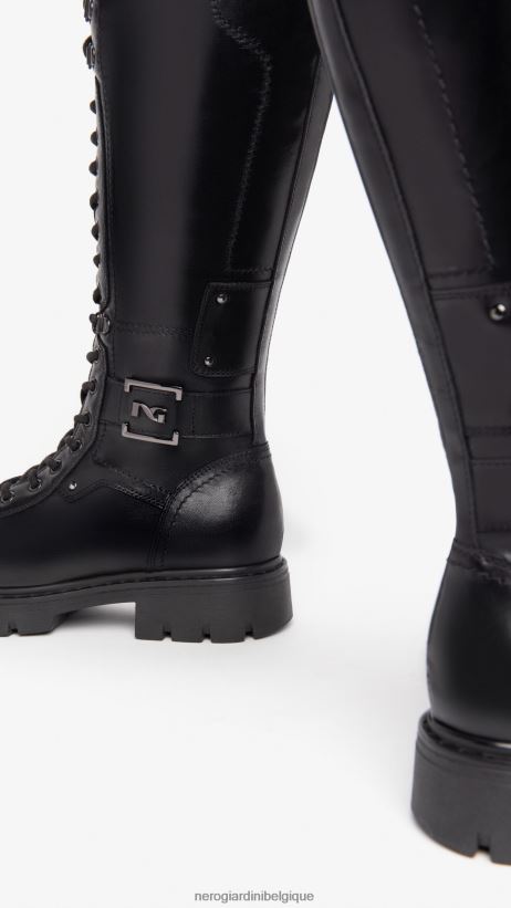 chaussure être NeroGiardini femmes art. i309063d bottes en cuir noir F2F08N248