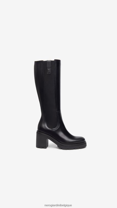 chaussure être NeroGiardini femmes art. i309162d bottes en cuir noir F2F08N260