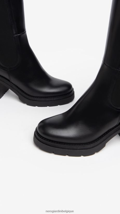 chaussure être NeroGiardini femmes art. i309162d bottes en cuir noir F2F08N260