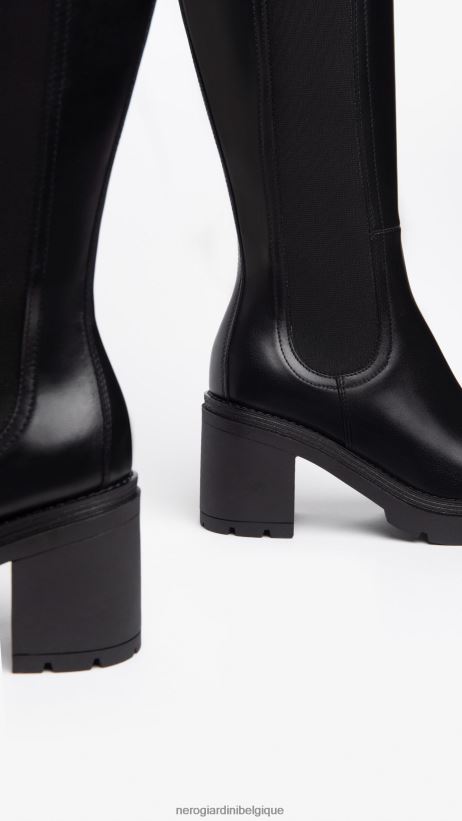 chaussure être NeroGiardini femmes art. i309162d bottes en cuir noir F2F08N260