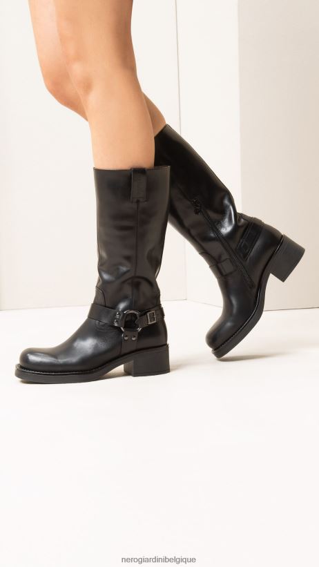 chaussure être NeroGiardini femmes art. i309221d bottes en cuir noir F2F08N265