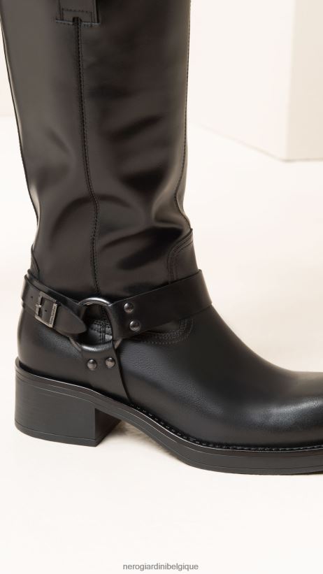 chaussure être NeroGiardini femmes art. i309221d bottes en cuir noir F2F08N265