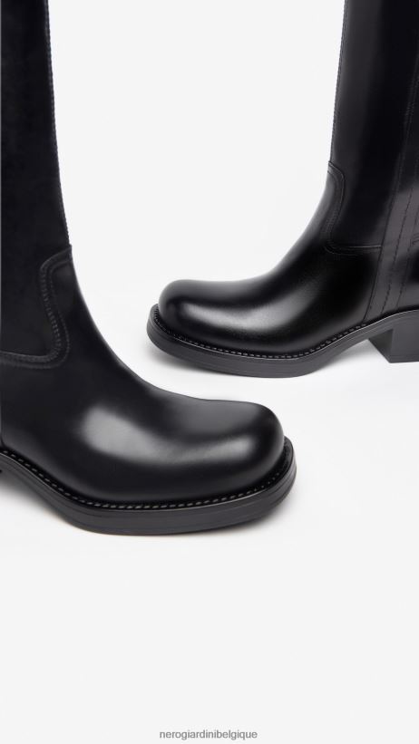 chaussure être NeroGiardini femmes art. i309222d bottes en cuir noir F2F08N275