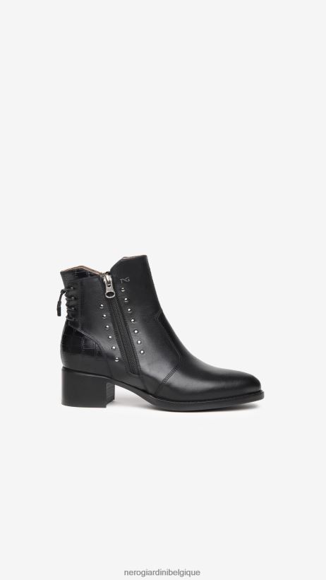 chaussure être NeroGiardini femmes art. i116761d bottines en cuir noir F2F08N192