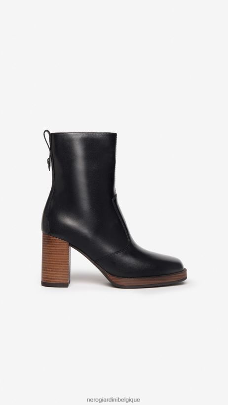 chaussure être NeroGiardini femmes art. i205062d bottines en cuir noir F2F08N144