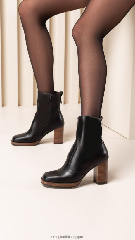 chaussure être NeroGiardini femmes art. i205062d bottines en cuir noir F2F08N144