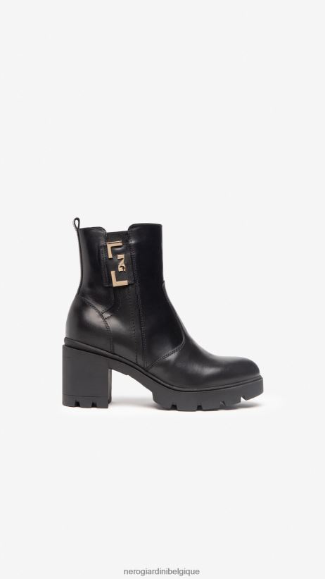 chaussure être NeroGiardini femmes art. i205860d bottines en cuir noir F2F08N193