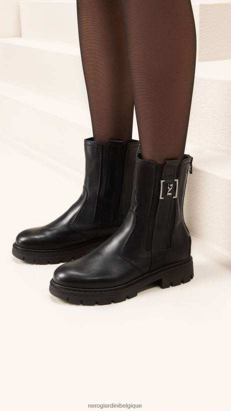 chaussure être NeroGiardini femmes art. i205910d bottines en cuir noir F2F08N194