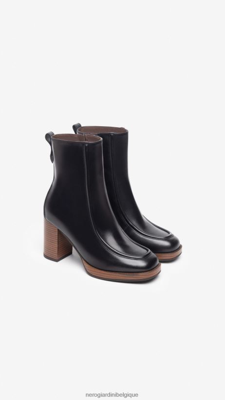 chaussure être NeroGiardini femmes art. i308193d bottines en cuir noir F2F08N147