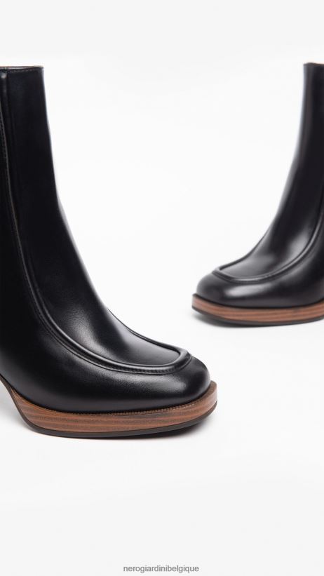 chaussure être NeroGiardini femmes art. i308193d bottines en cuir noir F2F08N147