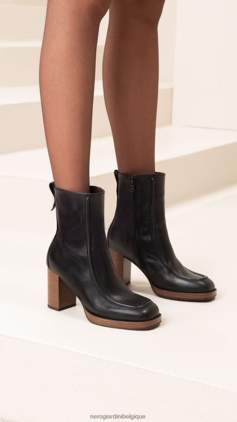 chaussure être NeroGiardini femmes art. i308193d bottines en cuir noir F2F08N147