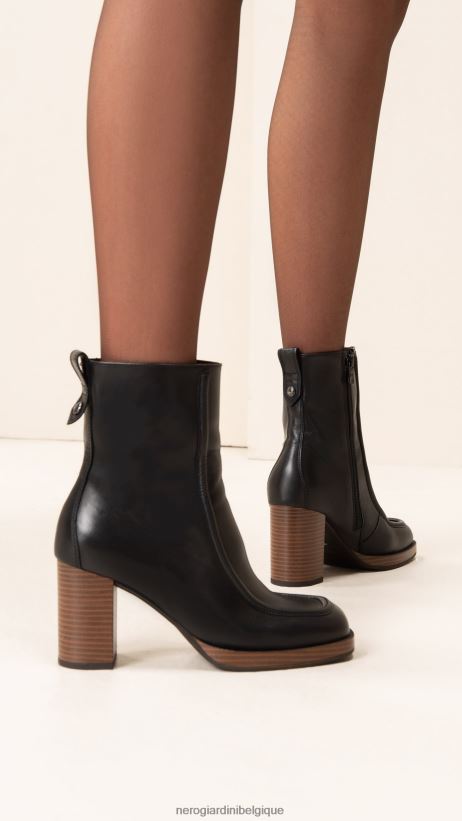 chaussure être NeroGiardini femmes art. i308193d bottines en cuir noir F2F08N147
