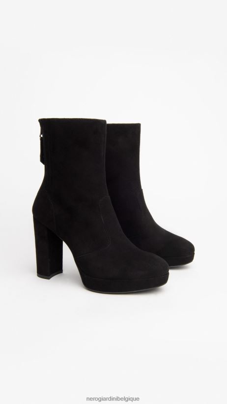 chaussure être NeroGiardini femmes art. i308201d bottines en daim noir F2F08N158