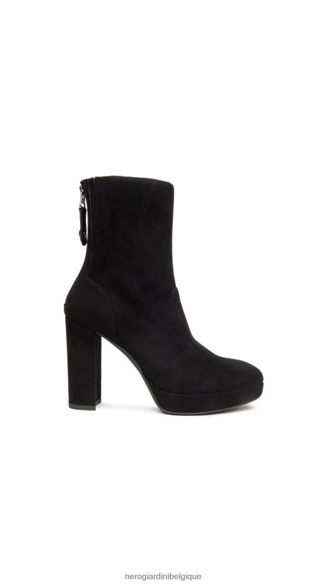 chaussure être NeroGiardini femmes art. i308201d bottines en daim noir F2F08N158