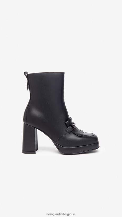 chaussure être NeroGiardini femmes art. i308218d bottines en cuir noir F2F08N167