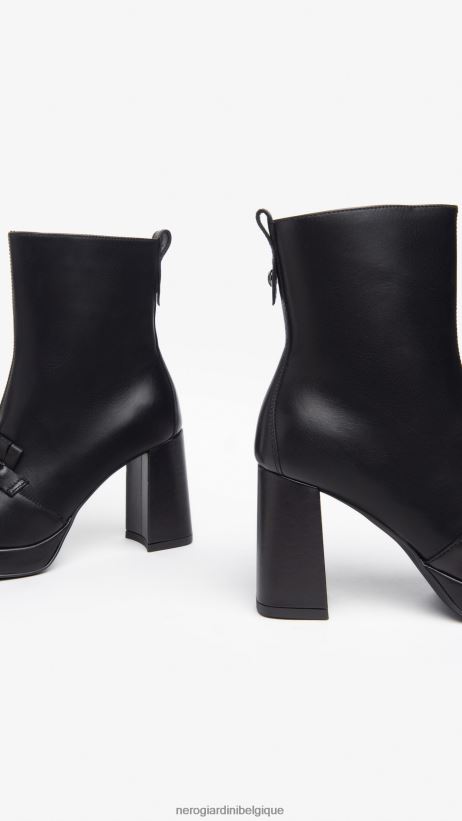 chaussure être NeroGiardini femmes art. i308218d bottines en cuir noir F2F08N167