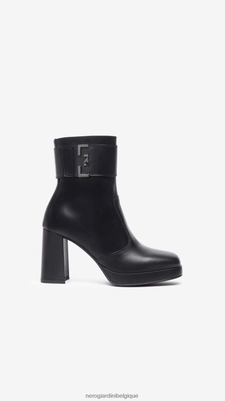 chaussure être NeroGiardini femmes art. i308220d bottines en cuir noir F2F08N146