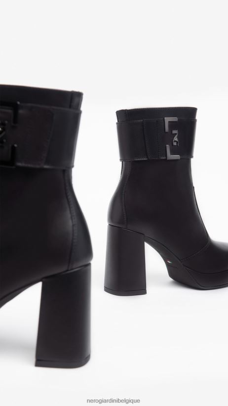 chaussure être NeroGiardini femmes art. i308220d bottines en cuir noir F2F08N146