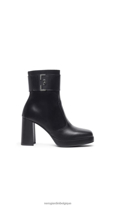 chaussure être NeroGiardini femmes art. i308220d bottines en cuir noir F2F08N146