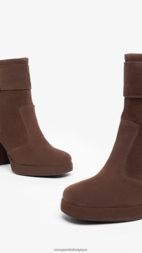 chaussure être NeroGiardini femmes art. i308221d bottines en daim Castagne F2F08N161