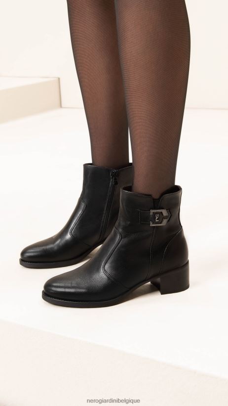 chaussure être NeroGiardini femmes art. i308232d bottines en cuir noir F2F08N140