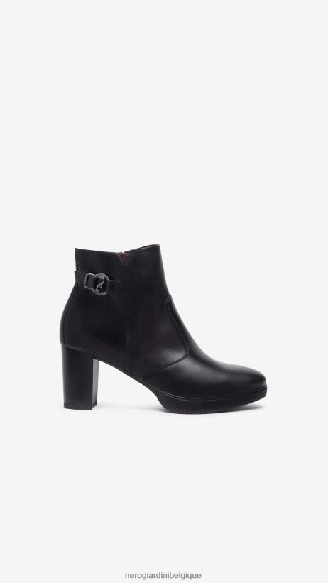 chaussure être NeroGiardini femmes art. i308241d bottines en cuir noir F2F08N141